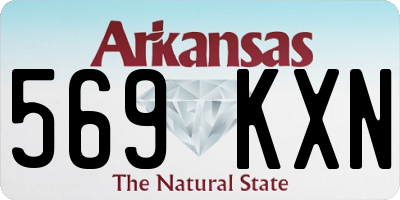 AR license plate 569KXN