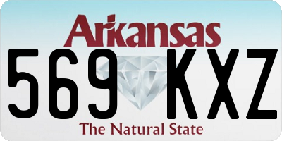 AR license plate 569KXZ