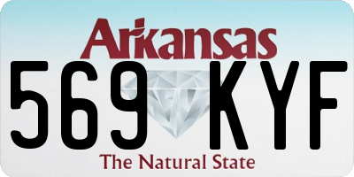 AR license plate 569KYF
