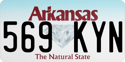 AR license plate 569KYN