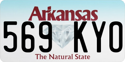 AR license plate 569KYO