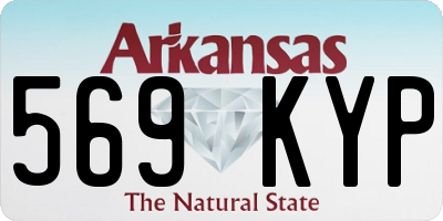 AR license plate 569KYP