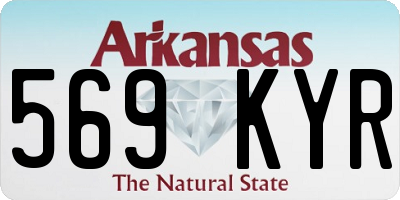 AR license plate 569KYR