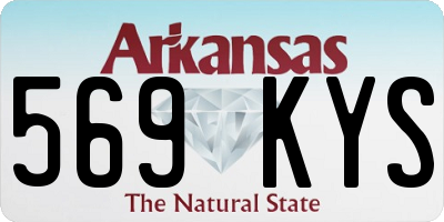 AR license plate 569KYS