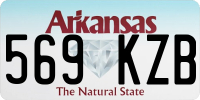 AR license plate 569KZB