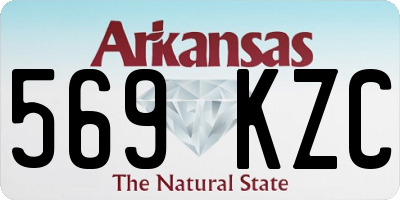 AR license plate 569KZC
