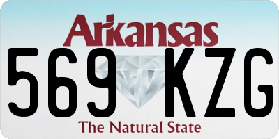 AR license plate 569KZG