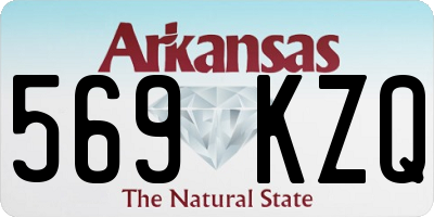 AR license plate 569KZQ