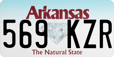 AR license plate 569KZR