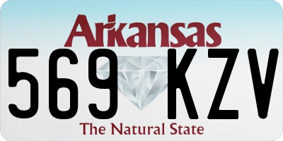 AR license plate 569KZV