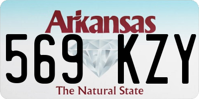 AR license plate 569KZY