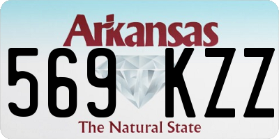 AR license plate 569KZZ