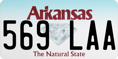 AR license plate 569LAA