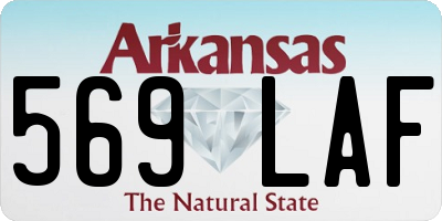 AR license plate 569LAF