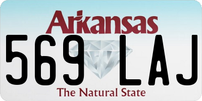 AR license plate 569LAJ