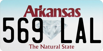 AR license plate 569LAL