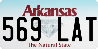 AR license plate 569LAT