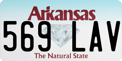 AR license plate 569LAV