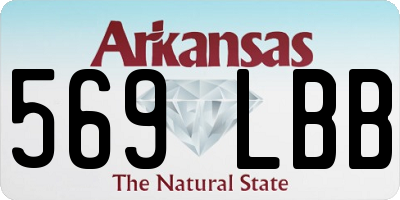 AR license plate 569LBB