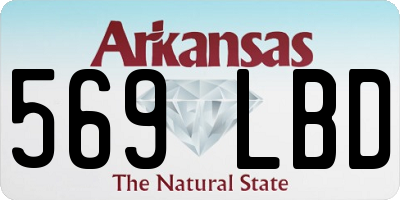 AR license plate 569LBD