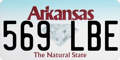 AR license plate 569LBE