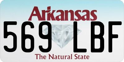 AR license plate 569LBF