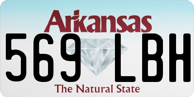 AR license plate 569LBH