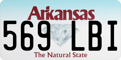 AR license plate 569LBI