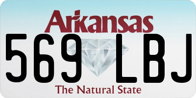 AR license plate 569LBJ