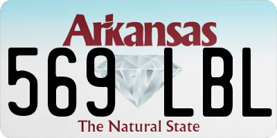AR license plate 569LBL