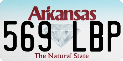 AR license plate 569LBP