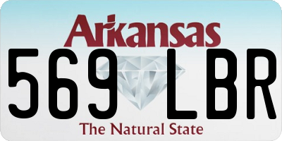 AR license plate 569LBR
