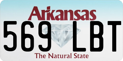 AR license plate 569LBT