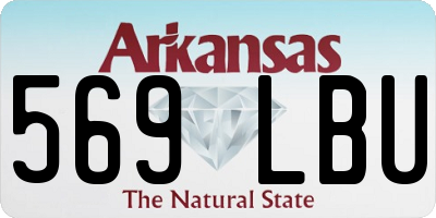 AR license plate 569LBU
