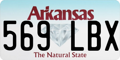 AR license plate 569LBX