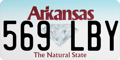 AR license plate 569LBY