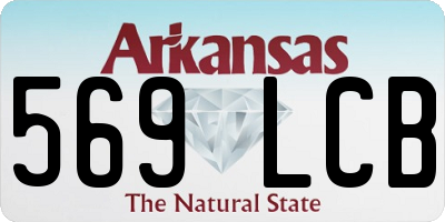AR license plate 569LCB