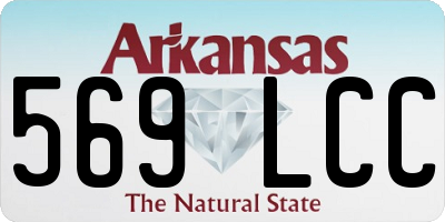 AR license plate 569LCC