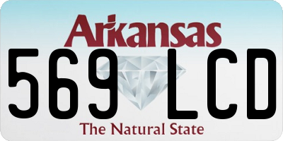 AR license plate 569LCD
