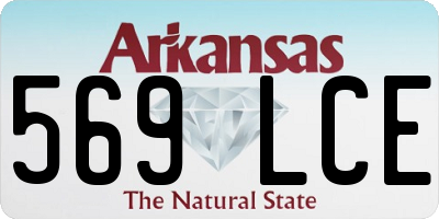 AR license plate 569LCE