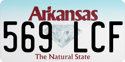 AR license plate 569LCF