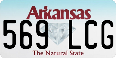 AR license plate 569LCG