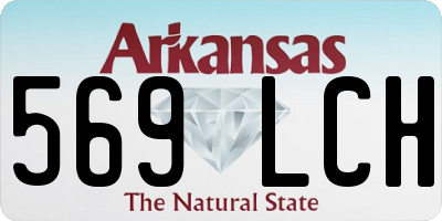 AR license plate 569LCH