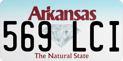 AR license plate 569LCI