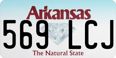 AR license plate 569LCJ