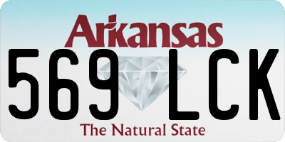 AR license plate 569LCK