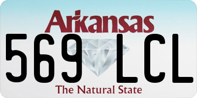 AR license plate 569LCL