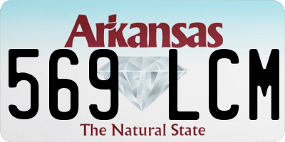 AR license plate 569LCM