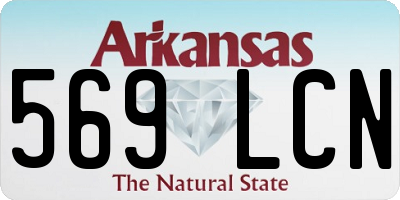 AR license plate 569LCN