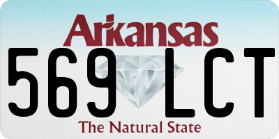 AR license plate 569LCT
